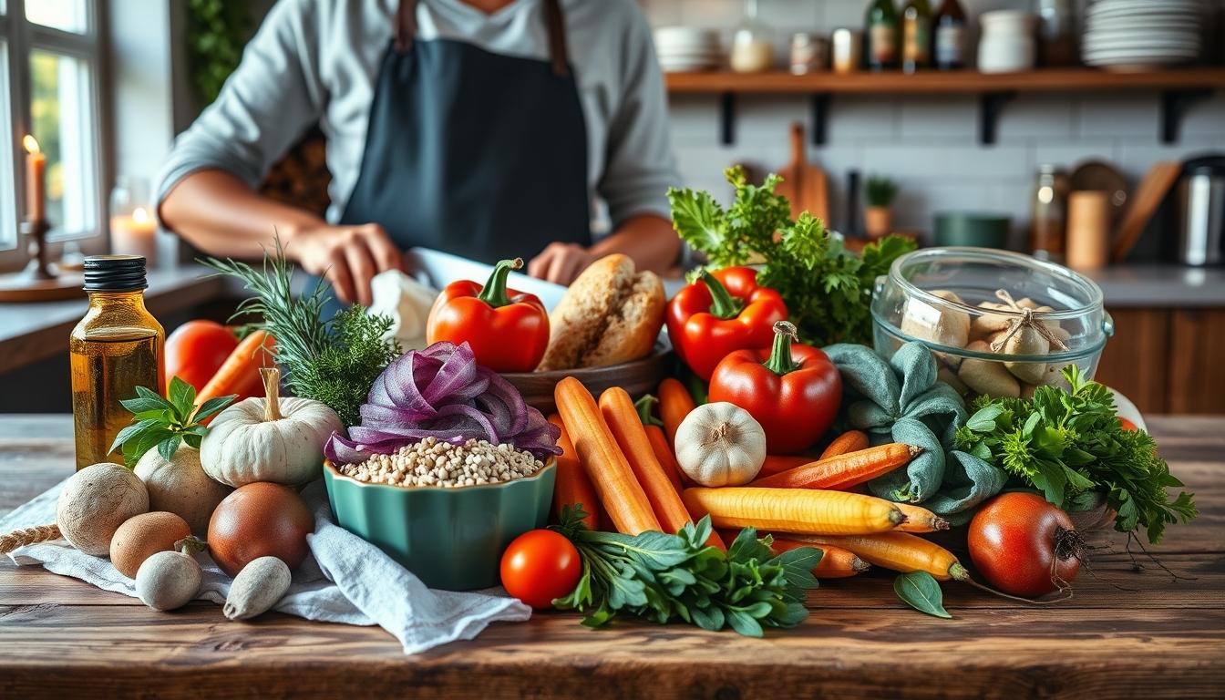 Comforting family dinner served at home
